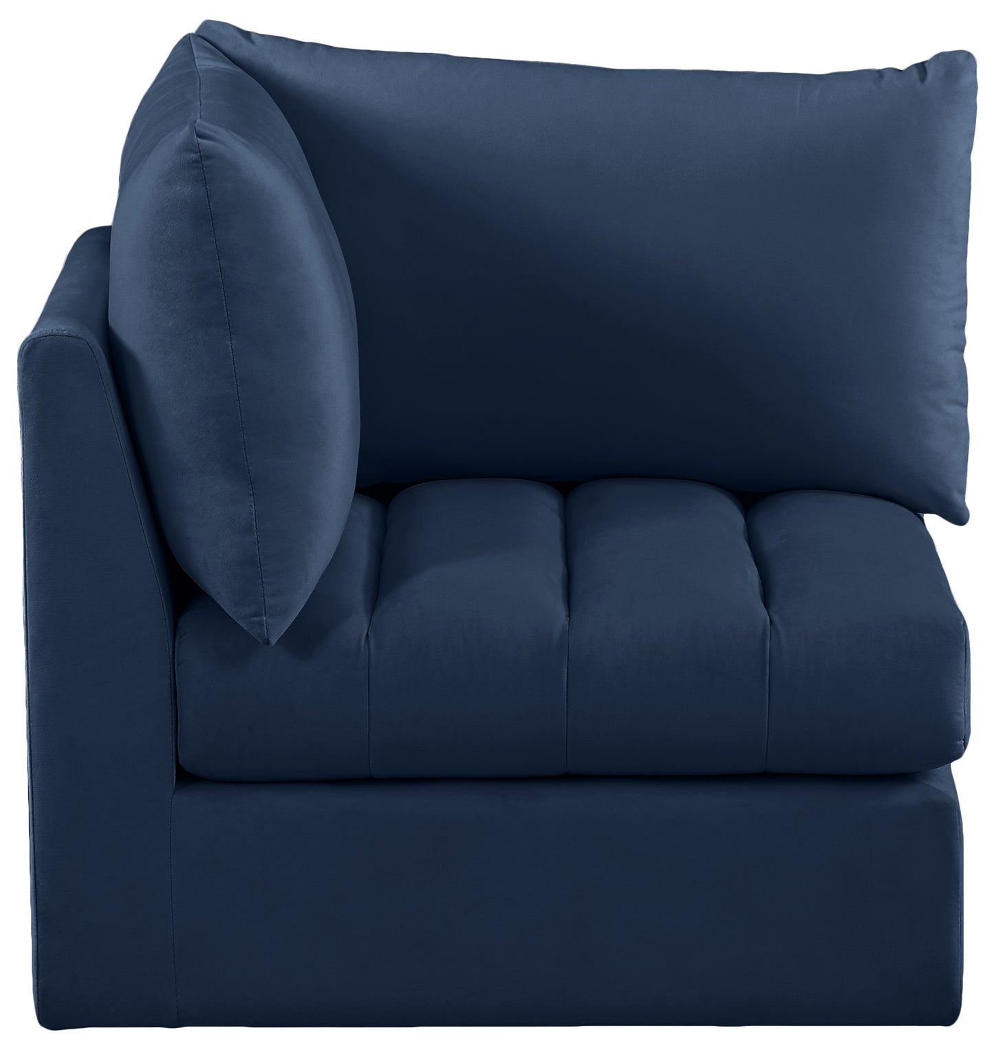 acadia navy velvet corner corner