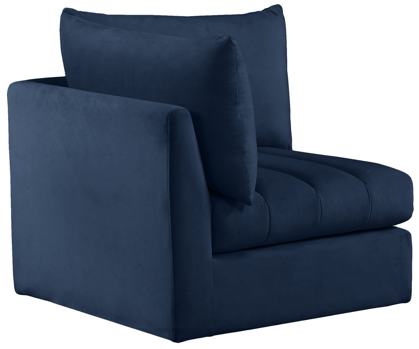 acadia navy velvet corner corner