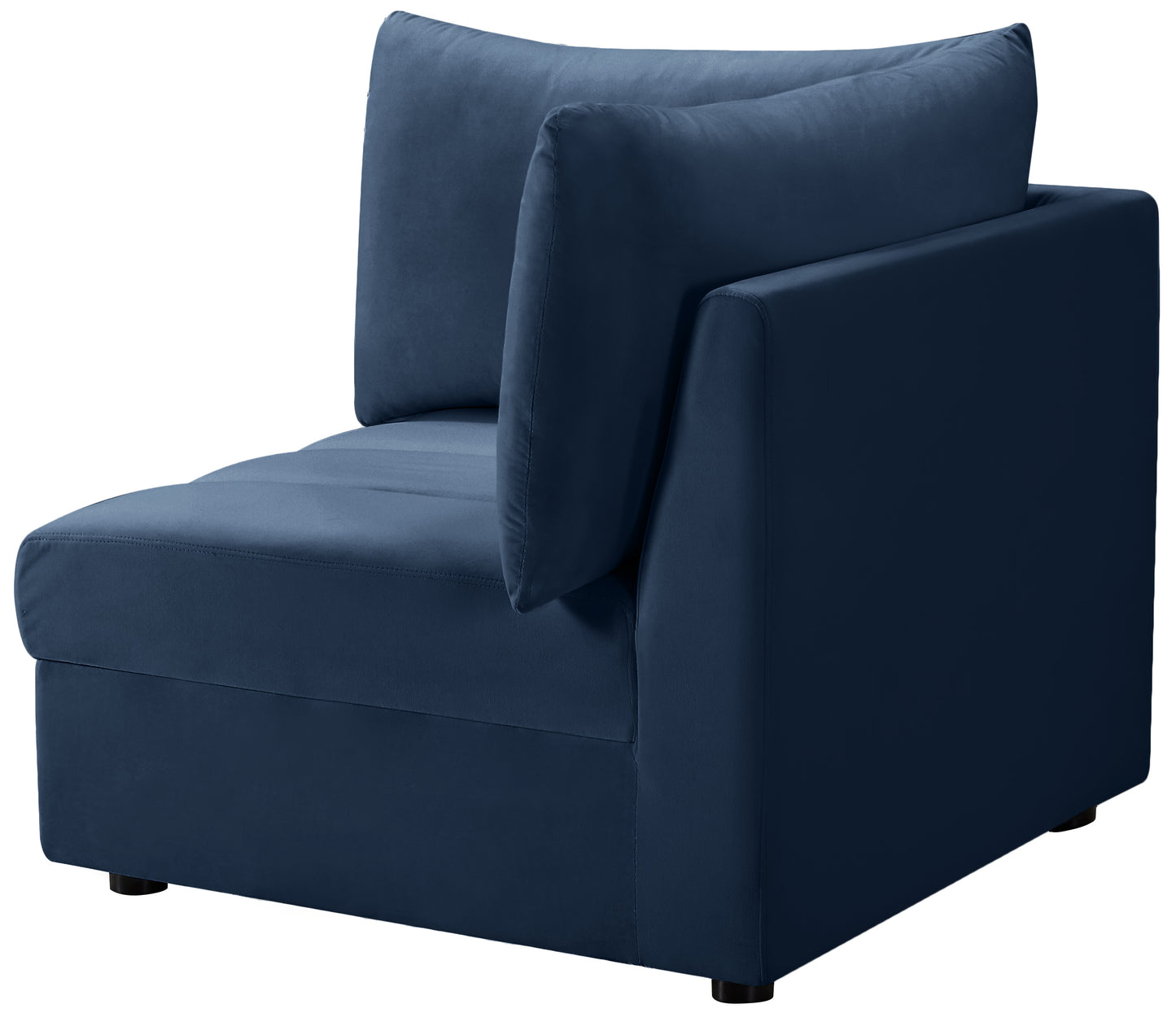 acadia navy velvet corner corner