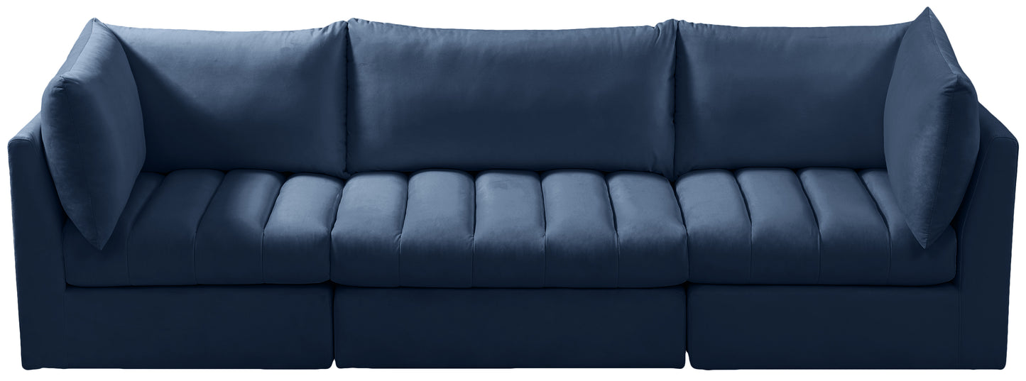 acadia navy velvet modular sofa s103