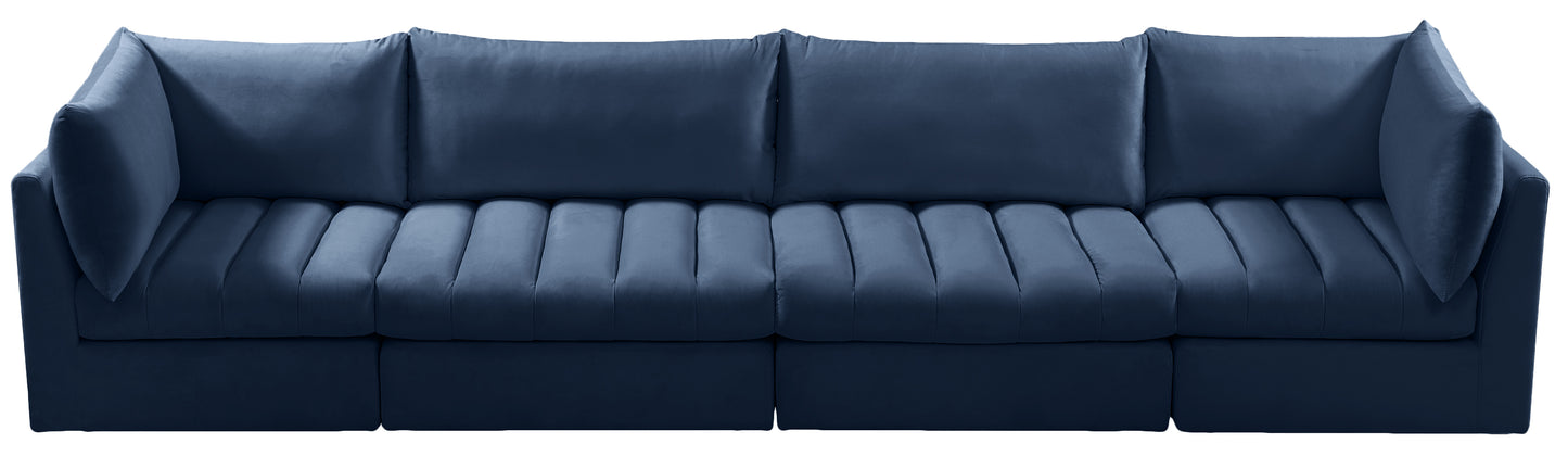 acadia navy velvet modular sofa s140