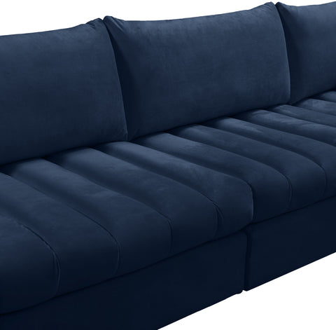 Acadia Navy Velvet Modular Sectional Sec4A