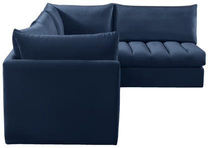 Acadia Navy Velvet Modular Sectional Sec4A