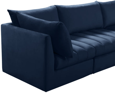 Acadia Navy Velvet Modular Sectional Sec5A