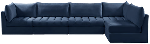 Acadia Navy Velvet Modular Sectional Sec5A