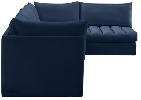 Acadia Navy Velvet Modular Sectional Sec5A