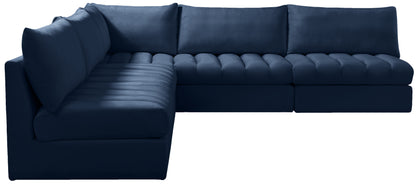 Acadia Navy Velvet Modular Sectional Sec5B