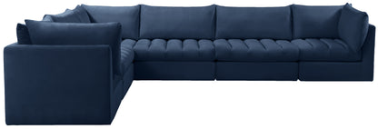 Acadia Navy Velvet Modular Sectional Sec6A