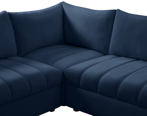 Acadia Navy Velvet Modular Sectional Sec8A
