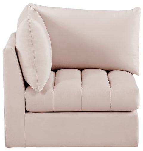 Acadia Pink Velvet Corner Corner