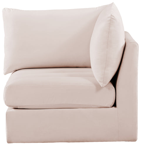 Acadia Pink Velvet Corner Corner