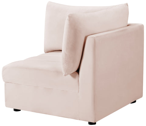 Acadia Pink Velvet Corner Corner