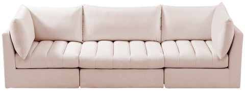 Acadia Pink Velvet Modular Sofa S103