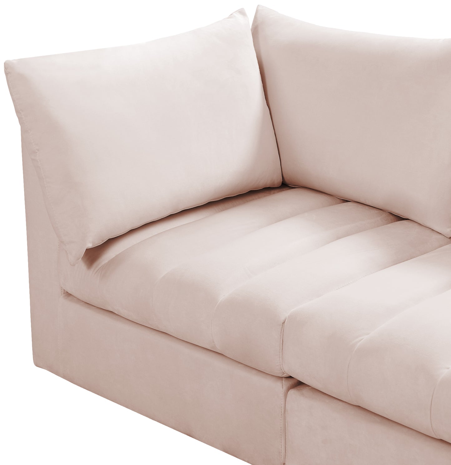 acadia pink velvet modular sofa s103