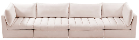 Acadia Pink Velvet Modular Sofa S140