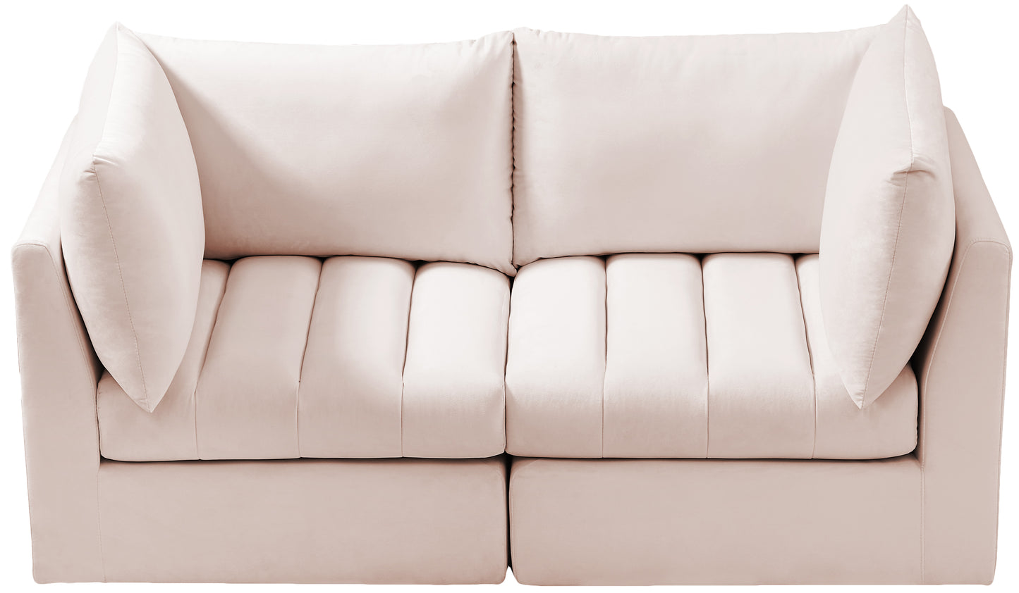 acadia pink velvet modular sofa s66