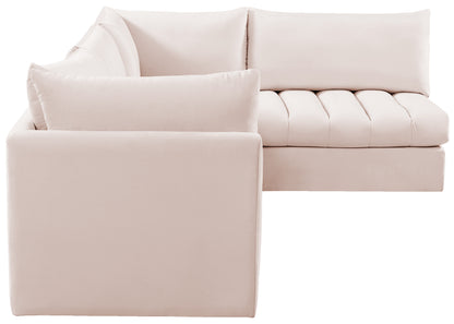 Acadia Pink Velvet Modular Sectional Sec4A