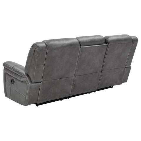 Keaton Upholstered Padded Arm Motion Sofa GreyGrey