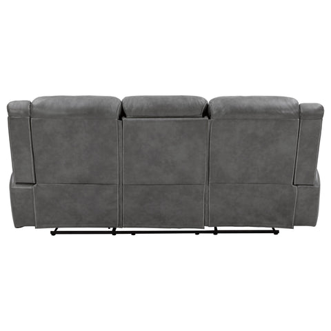 Keaton Upholstered Padded Arm Motion Sofa GreyGrey