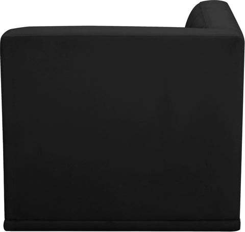 Destiny Black Velvet Corner Chair Corner