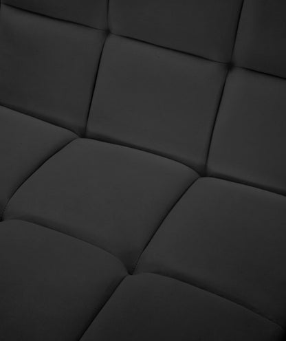 Destiny Black Velvet Modular Sofa S68