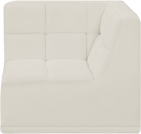 Destiny Cream Velvet Corner Chair Corner