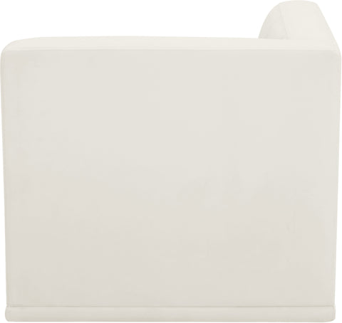Destiny Cream Velvet Corner Chair Corner