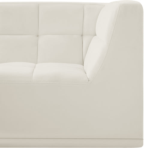 Destiny Cream Velvet Corner Chair Corner