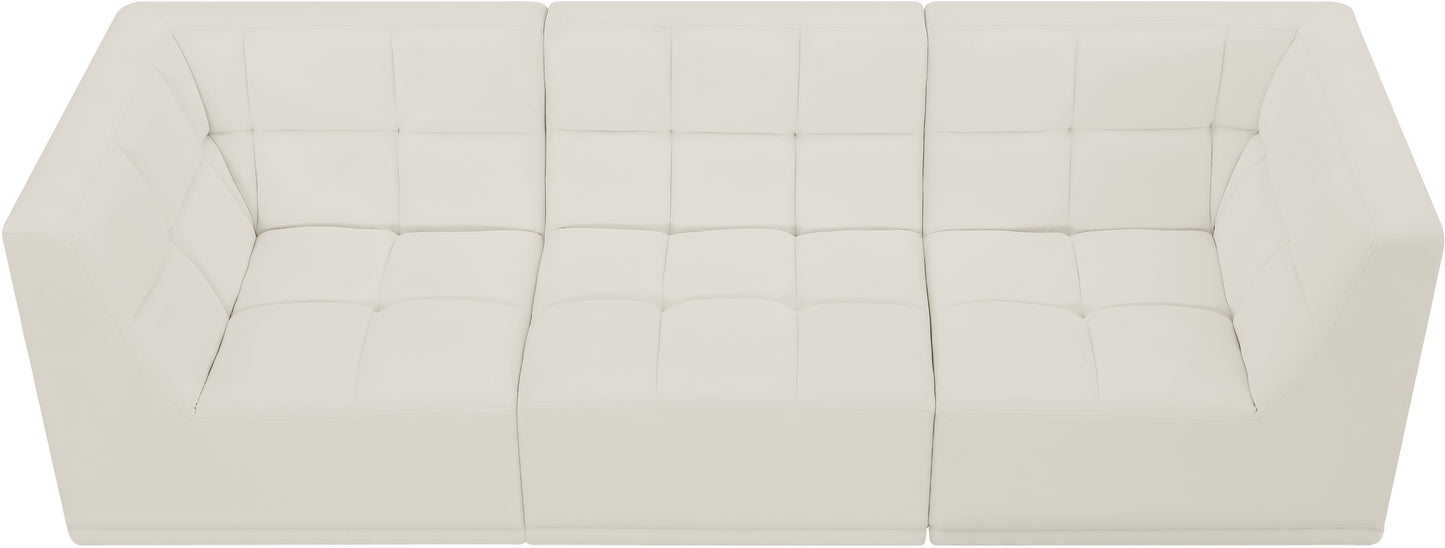 destiny cream velvet modular sofa s98