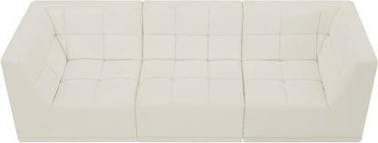 Destiny Cream Velvet Modular Sofa S98