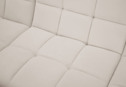 Destiny Cream Velvet Modular Sectional Sec6A