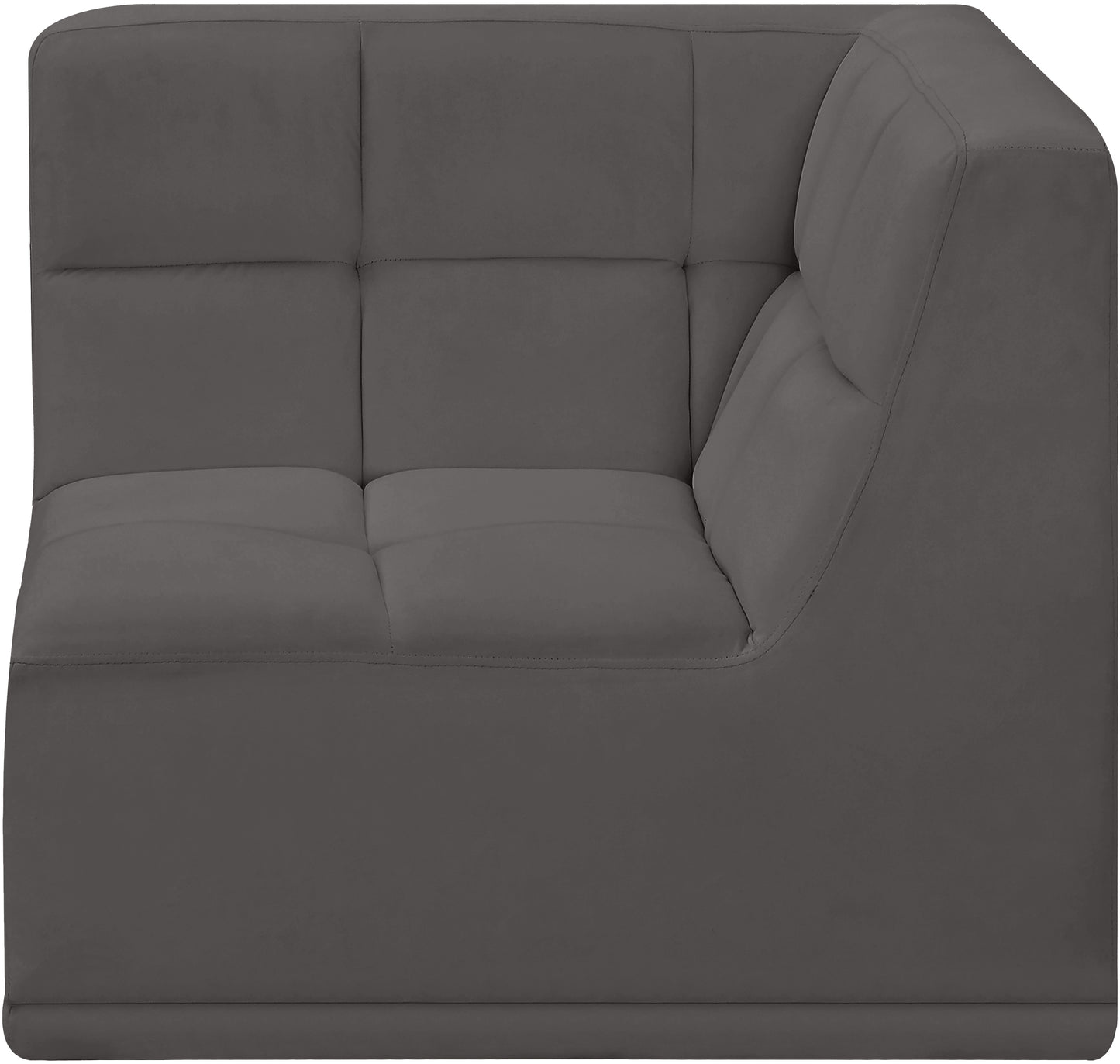 destiny grey velvet corner chair corner