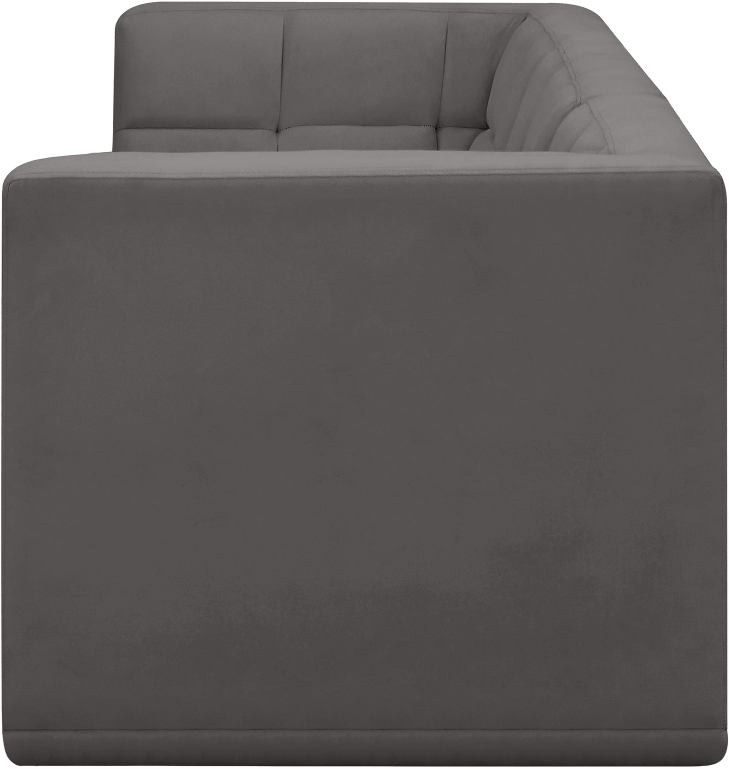 destiny grey velvet modular sofa s128