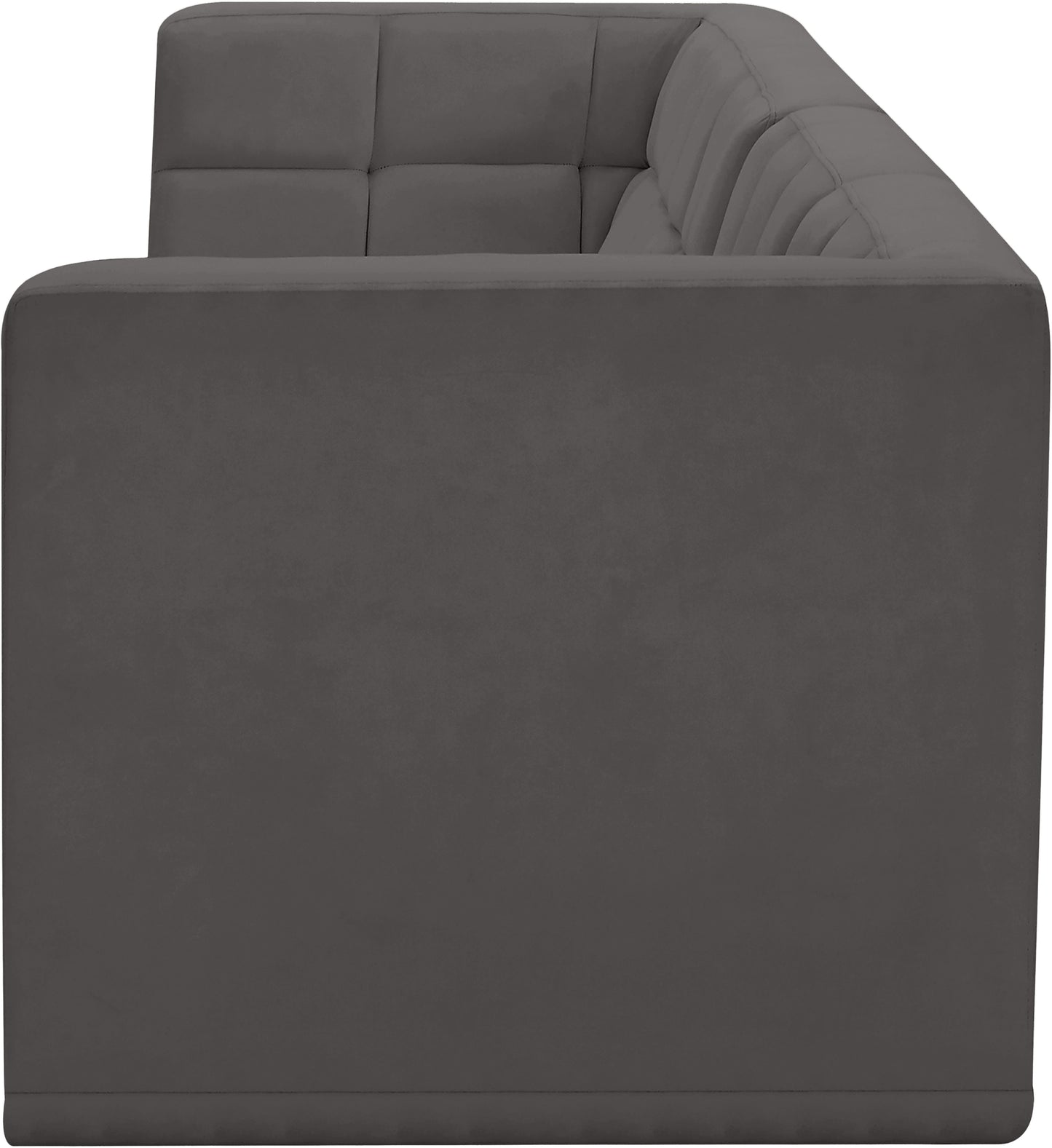 destiny grey velvet modular sofa s68