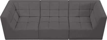 Destiny Grey Velvet Modular Sofa S98