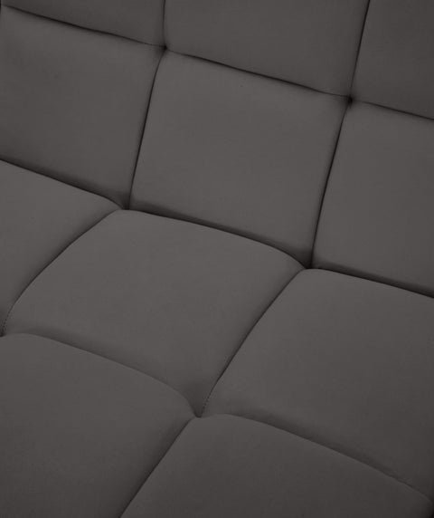 Destiny Grey Velvet Modular Sectional Sec5C