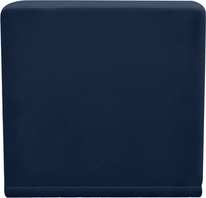 Destiny Navy Velvet Armless Chair Armless