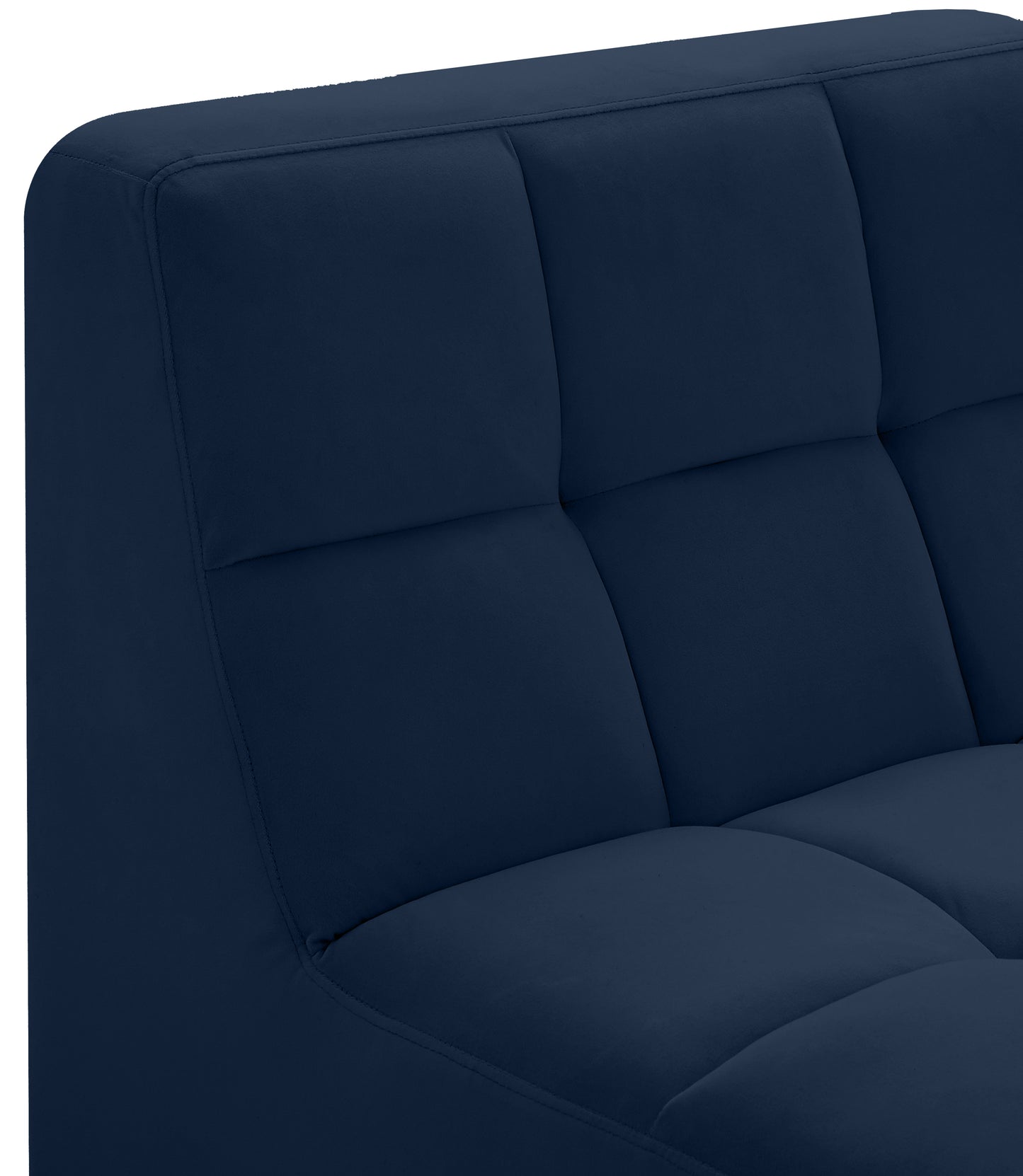 destiny navy velvet armless chair armless