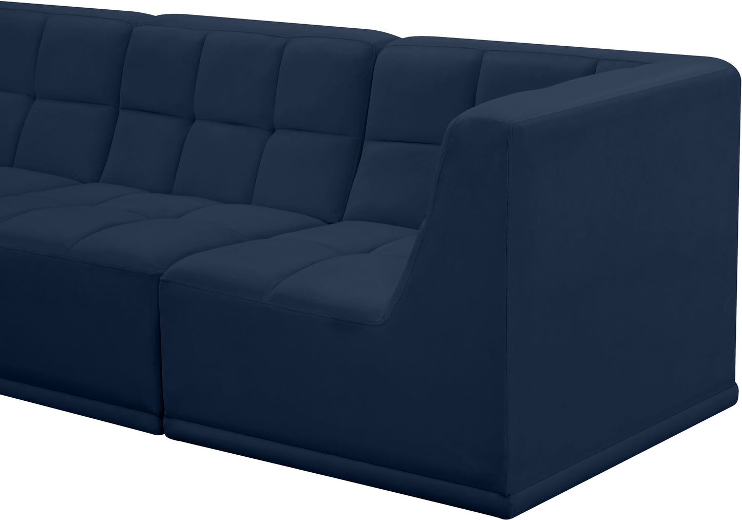 destiny navy velvet modular sofa s128