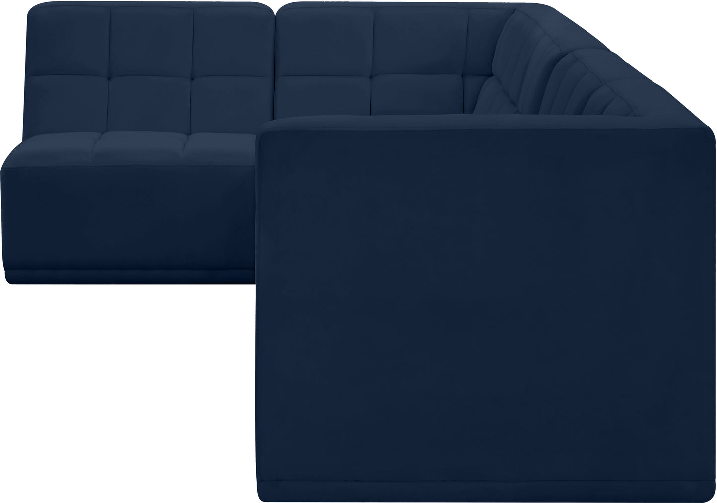 destiny navy velvet modular sectional sec4a