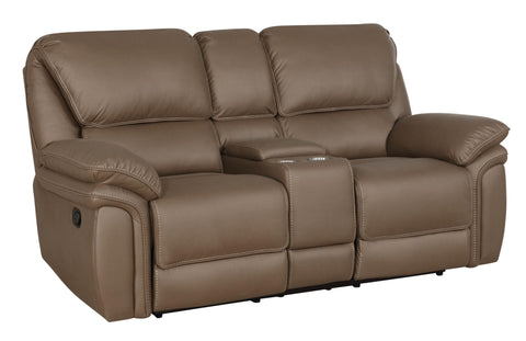 Gigi Upholstered Tufted Back Motion Loveseat