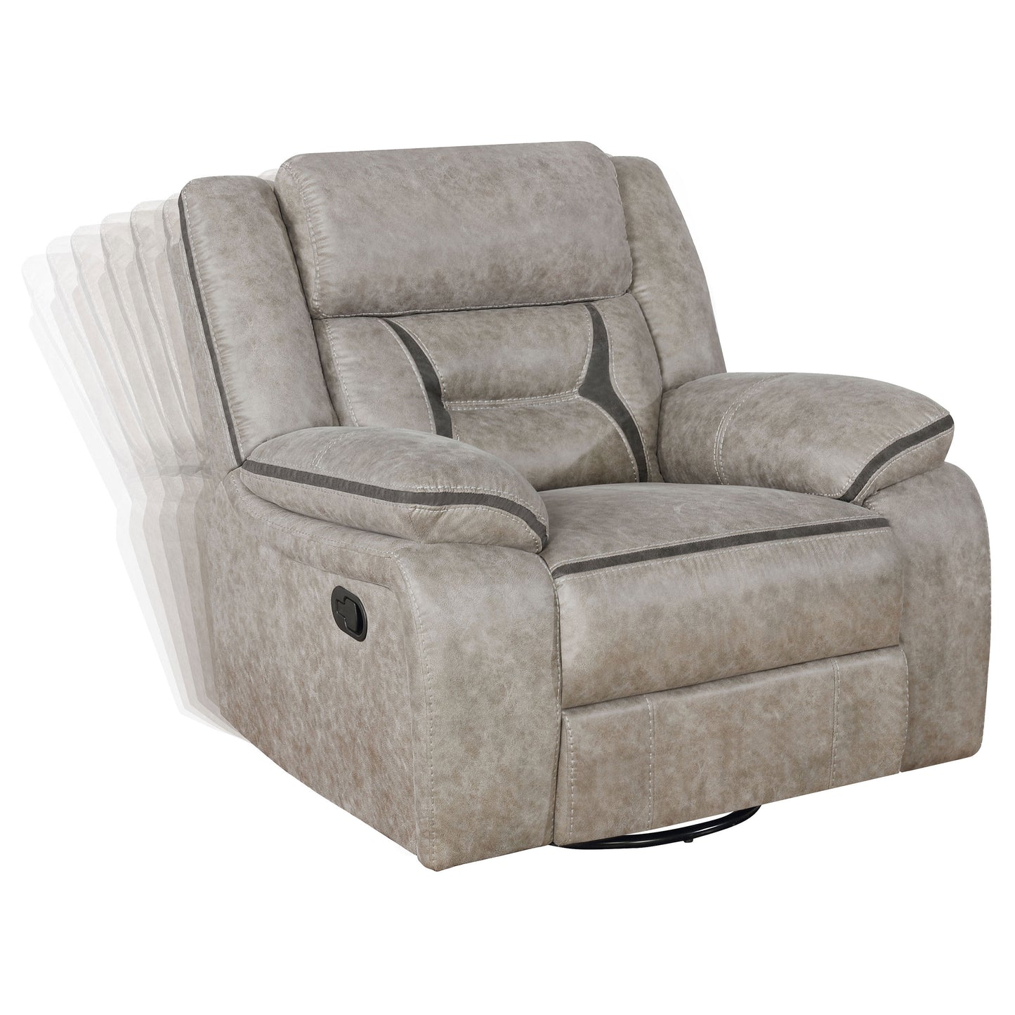 zara upholstered swivel glider recliner chair taupetaupe