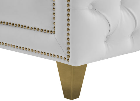 Alexander White Faux Leather Chair C