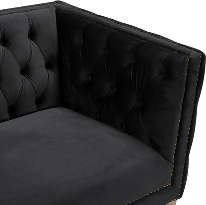 Alexander Black Velvet Chair C