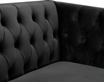 Alexander Black Velvet Chair C