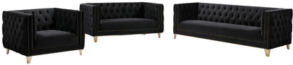 Alexander Black Velvet Chair C