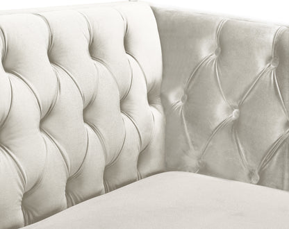 Alexander Cream Velvet Loveseat L