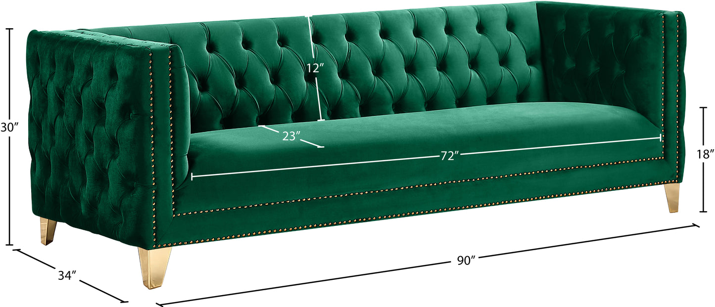 alexander green velvet sofa s