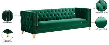 Alexander Green Velvet Sofa S