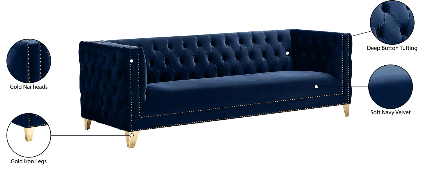 alexander navy velvet sofa s